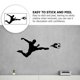 thumbnail image 4 of Soccer Player Wall Sticker for Decor Removable Soccer Ball Wall Decal, 4 of 4