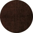 thumbnail image 1 of Ahgly Company Indoor Round Abstract Brown Modern Area Rugs, 4' Round, 1 of 4