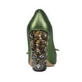 thumbnail image 3 of YDN Women Butterfly Studded Pointed Toe Pumps Slip on Crystal Chunky High Heels Shiny Party Dance Date Shoes Size 7 Green, 3 of 5