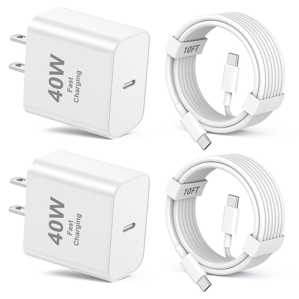 Cargador QASHQAI de Pared Rápido USB C 40W para iPhone 17 Pro Max