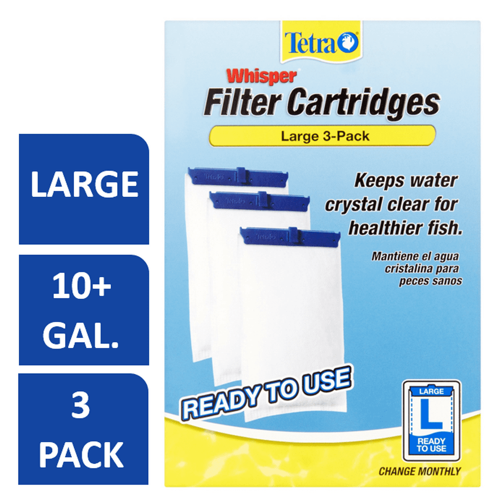 Tetra Whisper Replacement Carbon Aquarium Filter Cartridges, Lg 3count