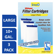 Tetra Whisper Replacement Carbon Aquarium Filter Cartridges, Lg 3-count