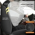 thumbnail image 5 of AOMSAZTO For Toyota 4Runner 2003-2024 Car seat Cover 5-seat Faux Leather Full Set Compatible Airbag (Black Line), 5 of 5