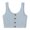 Blue, variant on Qiopertar Sleeveless Ribbed Button Front Crop Tank Top for Women Casual Comfy Blouse T-Shirt Spring Summer Beach Vacation, Blue XL
