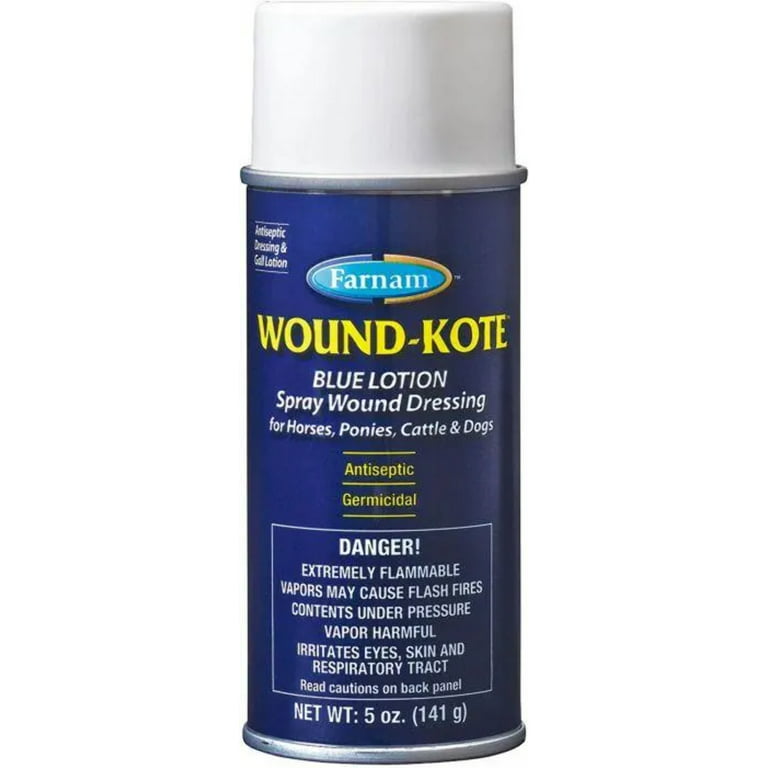 Farnam Wound-Kote Blue Lotion Spray for Animals 5 oz. 3-Pack