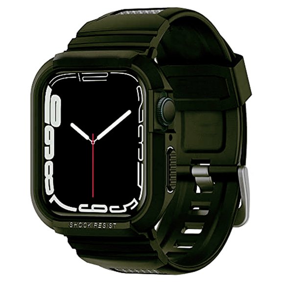 ANTHOUSERugged Armor Pro Compatible with Apple Watch Case with Band Series 8/7 (45mm) and Series SE2/6/SE/5/4 (42mm44mm45mm)