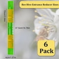 thumbnail image 2 of 6 Pack Bee Hive Entrance Reducer Beehive Entrance Gates Bee Hive Plastic Reducer Guards Bee Hive Mouse Guard Beehive Tool Beekeeping Supplies for Professional Beekeeper or Beginner, 2 of 7