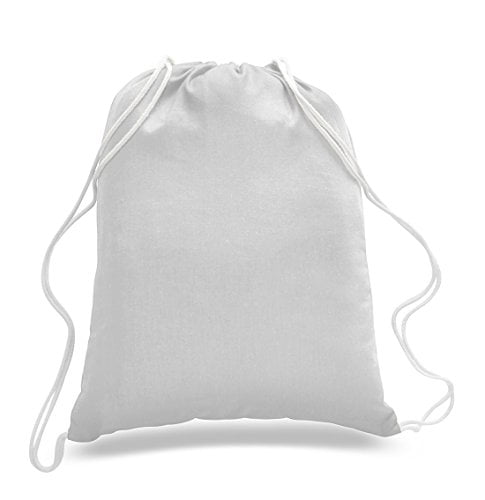Toronto Argonauts White Lightweight Drawstring Tote Canvas Backpack Size 