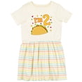 thumbnail image 3 of Inktastic I'm Two Taco Birthday Party Girls Toddler Dress, 3 of 5