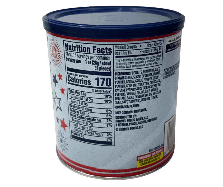PLANTERS Limited Edition America's 250th Anniversary Ranch & Sweet Cayenne BBQ Seasoned Peanuts, 14 oz Canisters - 2 Pack Variety Set