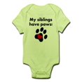 thumbnail image 1 of CafePress - My Siblings Have Paws Body Suit - Baby Light Bodysuit, 1 of 1