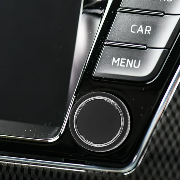 NICERIO 1Pc Car Audio Volume Knob Replacement Black with Simple Installation and Wide Compatibility