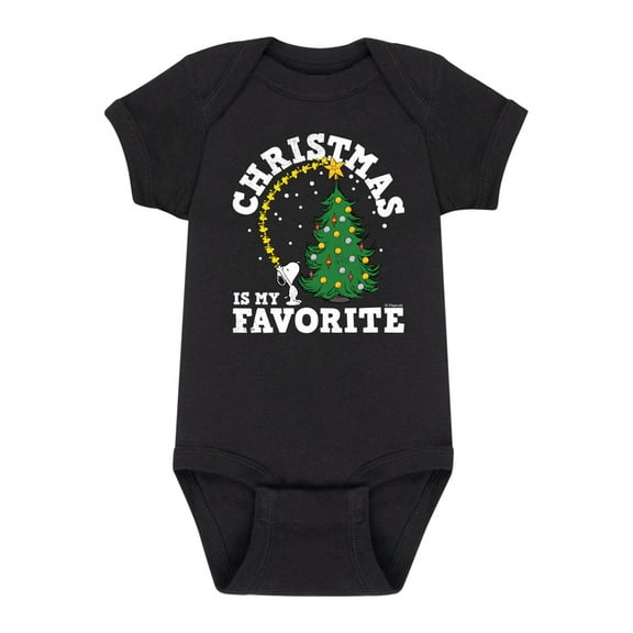 Peanuts - Holidays - Christmas Is My Favorite - Infant Baby One Piece