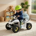 thumbnail image 4 of Aimee Lii 6V Kids Electric ATV, Kids Four Wheeler, ATV for Kids Ages 4-8, White, 4 of 7