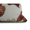thumbnail image 2 of Simply Daisy, 26 x 26 Inch, Lotokoi, Floral Print Pillow, Red Orange, 2 of 2