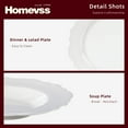 thumbnail image 4 of HomeVss, New Bone China Dinnerware Set Embossed Winds, Service for 8-40pc Set, 4 of 9