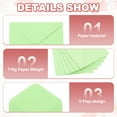 thumbnail image 4 of Invitation Envelopes, Greeting Card Envelopes V-Flap Design for Weddings and Special Occasions Light Green, 4 of 7
