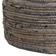 thumbnail image 4 of Handwoven Square Shaped Pouf with Zipper, Multicolor, 4 of 5