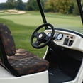 thumbnail image 4 of POLERO Brown Bear Golf Seat Covers for Cart Universal Fit Club Car Precedent American Flag Print Breathable Golf Cart Bench Seat Covers Washable Fashion Accessories, 4 of 8
