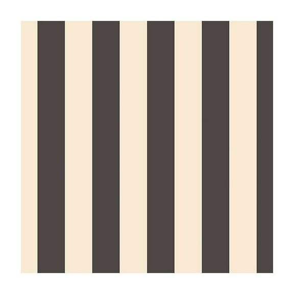 Concord Wallcoverings Textured Wallpaper Stripes Featuring Vertical Lines, Cream Black, 21 In x 33 Ft (56 sq. ft), SH34554
