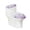 Purple Butterflies and Flowers, variant on HELLHERO Christmas Kitten and Star Bathroom Seat Covers & 2 Pieces Lid Cover Set for Toilet & Soft for Modern Bathrooms