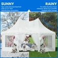 thumbnail image 5 of Dextrus 22x16FT Party Tent Heavy Duty Wedding Canopy Event Shelter Upgraded Ripple Gazebo Large with Roof Removable Sidewalls Commercial, 5 of 5