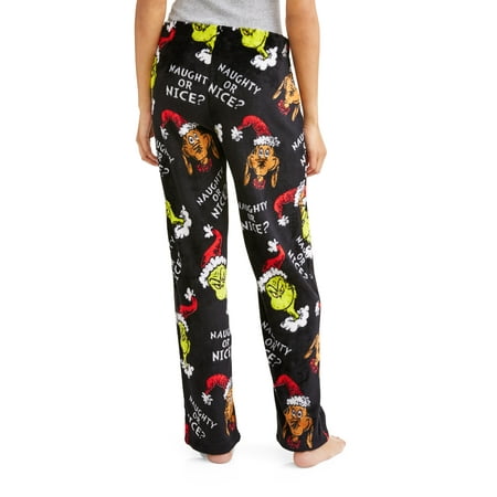 Dr. Seuss' The Grinch - Grinch Women's Licensed Pajama Super Minky ...