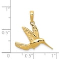 thumbnail image 3 of 14k Yellow Gold Hummingbird in Flight Pendant, 3 of 4
