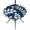 Navy Blue, White, Blue, variant on Round Outdoor Tablecloth with Umbrella Hole and Zipper, Burgundy Leaves Tablecloth with Elastic Waterproof, Farmhouse Botanical Branch Vintage Modern Patio Table Covers for 55" - 60" Pool Tables