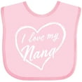 thumbnail image 3 of Inktastic I Love My Nana in White Chalk Heart Boys or Girls Baby Bib, 3 of 4