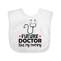 Inktastic Future Doctor Like My Mommy Girls Baby Bib
