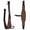Antique Brown, variant on Horse Floral Tooled Dark Brown Leather Rear Flank Saddle Cinch Billets 97101AT