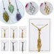 thumbnail image 3 of Collar con soporte de piedra de cristal y colgante de cristal, 3 of 6