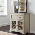 thumbnail image 2 of HomeFare Console Deux Portes en Bois Blanc Cassé, 2 of 11
