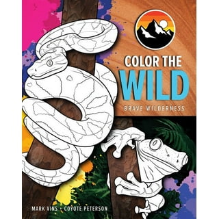Watercolor coloring book animals: Coloring books for teens animals