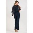 thumbnail image 2 of R&M Richards Long Formal Poncho Pant Suit 8998, 2 of 3