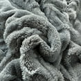 thumbnail image 6 of Xuniizn Soft Blankets, Throw Blanket for Couch, Flannel Sherpa Blanket Fleece Blanket for Adults, Cozy, Plush, Thicken, Reversible, Machine Washable, Dark Gray, 6 of 9