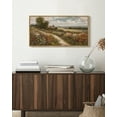 thumbnail image 7 of Drsoum Vintage Landscape Wall Art Countryside Meadow Wildflower Field Wall Prints Classic Retro Farmhouse Rustic Decorations for Living Room Bedroom 8x16in Natural Framed, 7 of 7