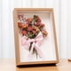 thumbnail image 1 of Marco de fotos tridimensional hueco ligero de 3 cm y 8 pulgadas con flores secas, marco de fotos de mesa de 5 cm, regalo hecho a mano, 1 of 5