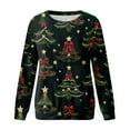 thumbnail image 7 of larppty 2025 Womens Ugly Christmas Sweaters Funny Cute Xmas Tree Tops Long Sleeve Crewneck Sweatshirts (AG, XXL), 7 of 7