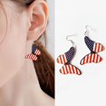 thumbnail image 5 of WILLBEST Aretes Colgantes Acrílicos Con Diseño De Bandera Para Mujer, Bonitos Y Divertidos, Para El Día De La Independencia, 4 De Julio, 5 of 5