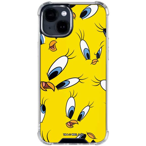 Skinit Looney Tunes Tweety Bird Super Sized Pattern iPhone 14 Plus Clear Case
