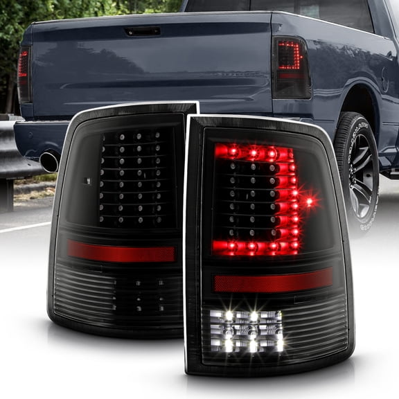 Update Design Blk 2009-2018 Dodge Ram 1500 2500 3500 LED Tail Lights Brake Lamps