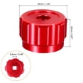 thumbnail image 2 of Poignée de Roue Ronde, Robinet Poignées Collecteur Jauges Bouton Alliage d'Aluminium Rouge, 2 of 12