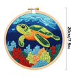 thumbnail image 3 of Beginner Embroidery Kits for Adults DIY Starter Kit ,DIY Punch Needle Kits for Beginners with Hoop Embroidery Punch Needle Starter Craft Set Easy for Adults and Children Festival Gift and Decoration, 3 of 4
