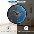 thumbnail image 5 of Indoor 12' Voice-Activated Luminous Decoration Wall Clock With LED Night Light Map Of The Stars, 5 of 8
