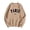Khaki, variant on College Sweatshirt for Women Letter Print Oversize Long Sleeve Comfy Crewneck Sweatshirts Casual Graphic Pullover Tops Unisex 2026