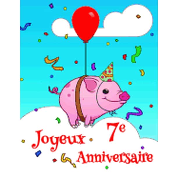 Joyeux 7e Anniversaire Livre D Anniversaire Qui Peut Etre Utilise Comme Un Journal Ou Un Cahier Avec La Conception Mignonne De Cochon Mieux Qu Une Carte D Anniversaire Paperback Walmart Com Walmart Com