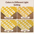 thumbnail image 7 of Design&I 3'x5' Washable Accent Rug Pet Friendly & Non-Slip Built-In Grip Cow Print Spotted Bold Symmetrical Farmhouse Motif Abstract Border for Bedroom, Walk-in Closet, 7 of 7