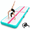 Green Red-10ft*5ft*6inches(3m*1.5m*0.15m), variant on Inflatable Gymnastics Mat, Green Pink, 10ft*3.3ft*6inches(3m*1m*0.15m), Tumble Track Air Mat with Pump